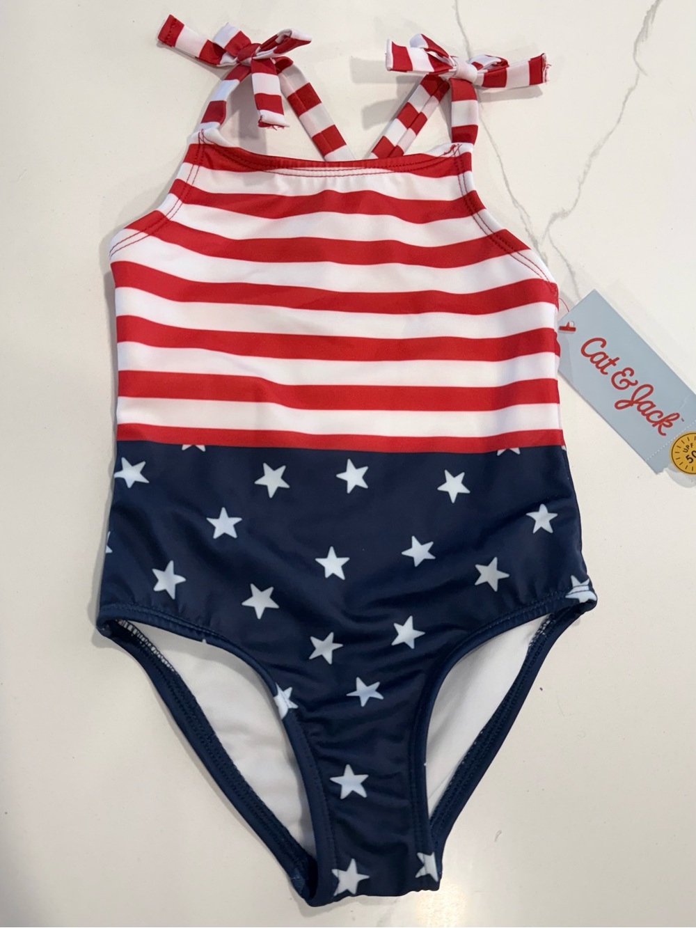 Cat & Jack • 4th of July Stars & Stripes Baby Swimsuit